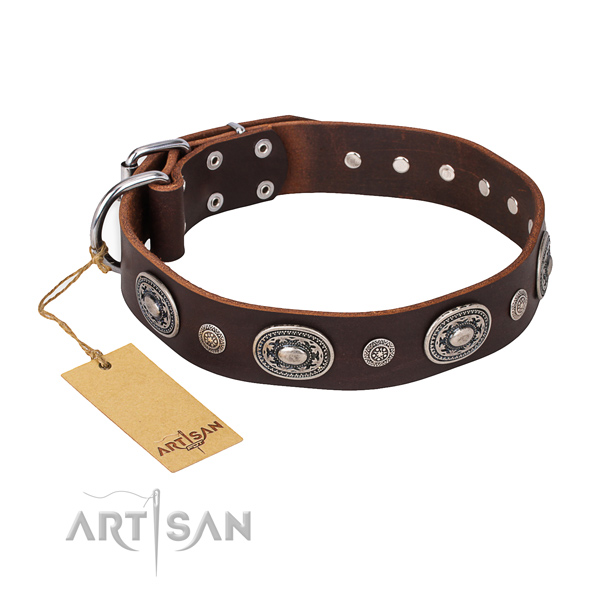 Best quality leather collar handcrafted for your pet