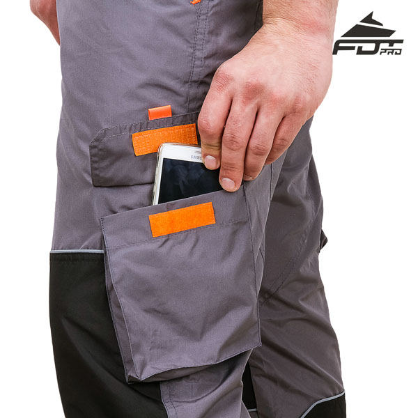 Durable Pants with Back Pockets on Velcro