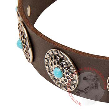 Blue-Stones Leather Central Asian Shepherd Collar